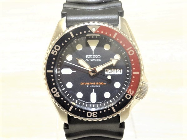 セイコーの7S26-0020　ダイバー200M　ペプシべゼル　自動巻き　腕時計の買取実績です。