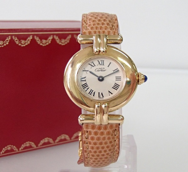 カルティエの時計のマストコリゼ ヴェルメイユ クォーツ 不動の買取実績です 18年6月6日公開の情報です エコスタイル
