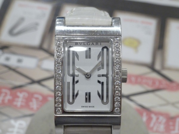ブルガリのRT　W39　G　レッタンゴロ　ダイヤベゼル　クオーツ時計の買取実績です。