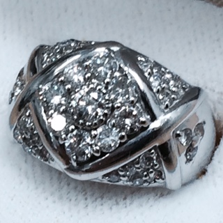 ダイヤモンド PT900　メレダイヤリング 買取実績です。