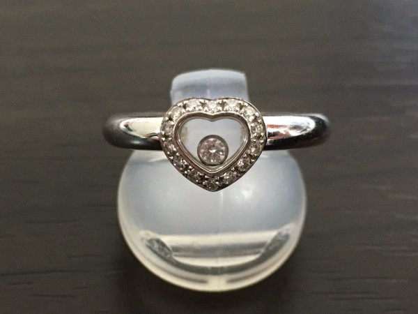 ショパールのハッピーダイヤモンド　1Pダイヤモンドリングの買取実績です。