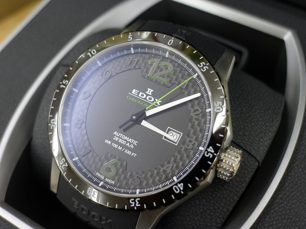 エドックスの80094-3N-NV クロノラリー1 オートマ時計の買取実績です。